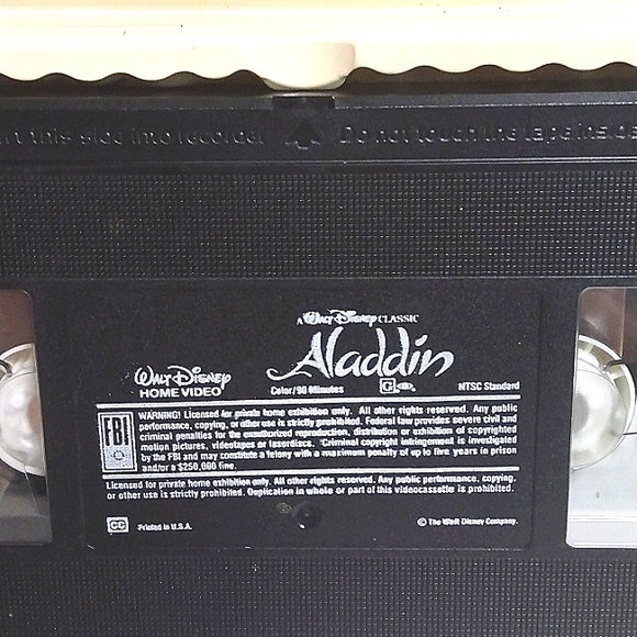 Walt Disney classic Aladdin black diamond classic VHS - Picture 5 of 7